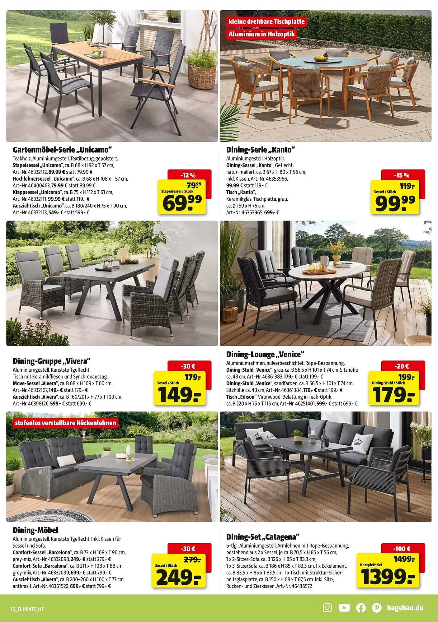 Hagebau Prospekt von 18. April bis 25. April 2026 - Prospekt seite 15