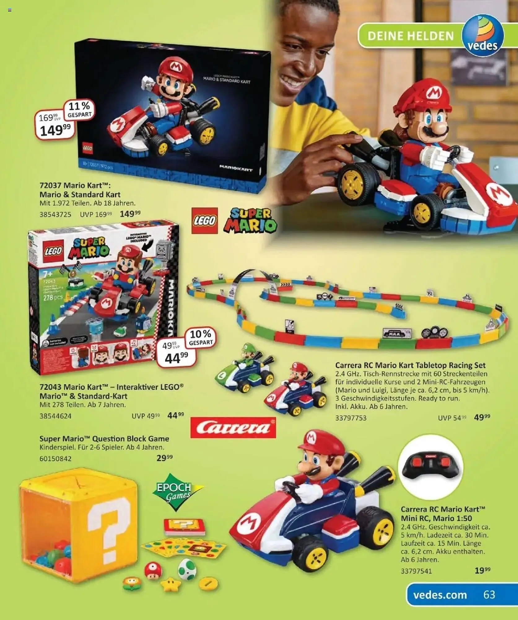 Vedes Prospekt von 29. September bis 6. Januar 2026 - Prospekt seite 63