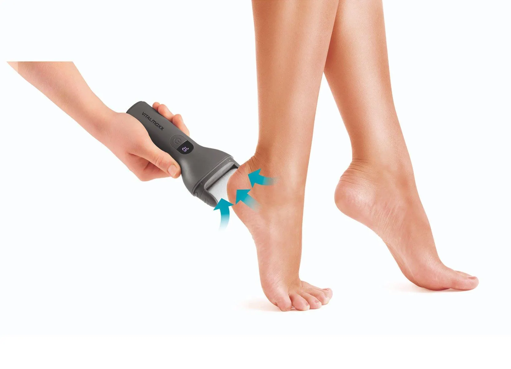 VITALmaxx Elektrischer Hornhautentferner 5V Grau