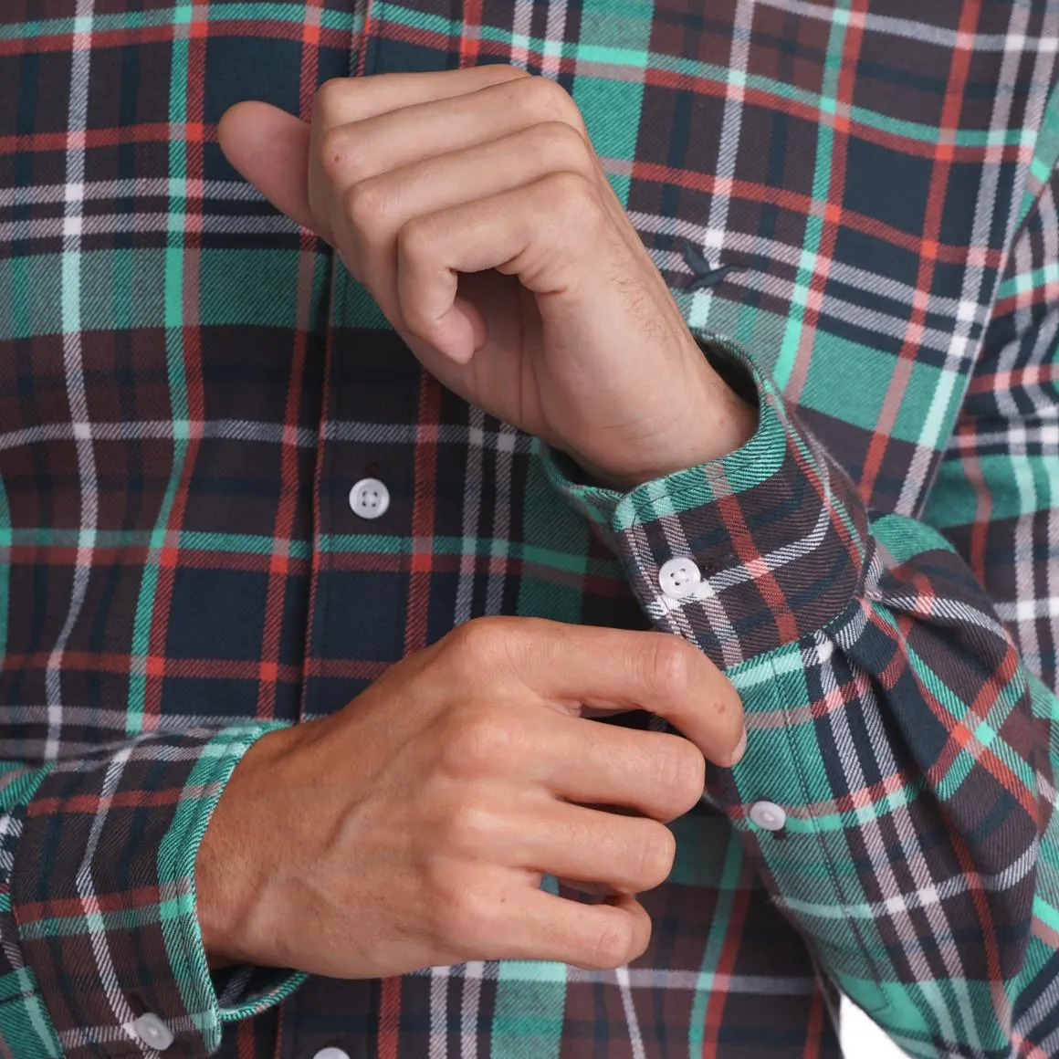 Herren Flanell-Hemd in Karo-Muster