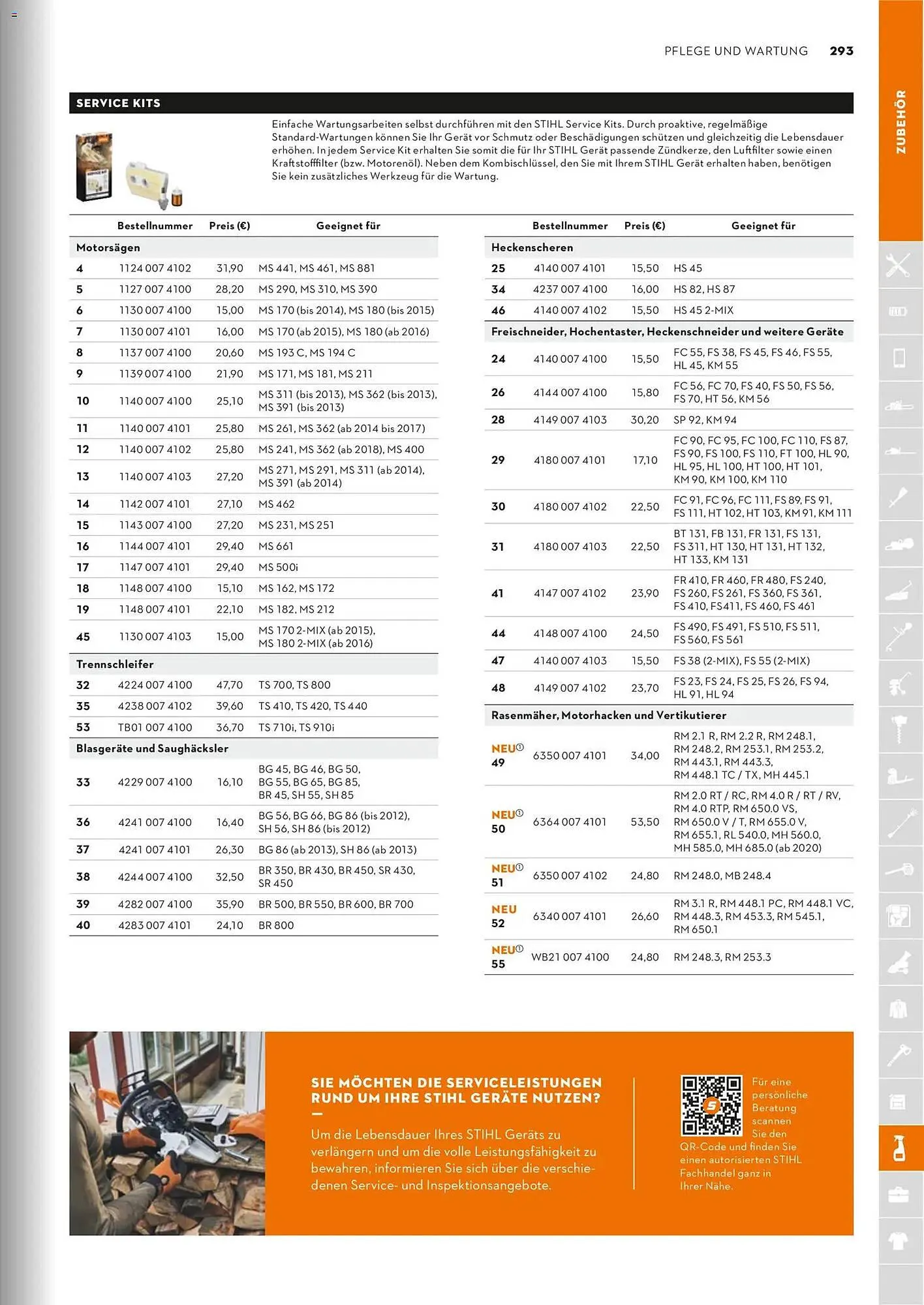 STIHL Prospekt von 1. Januar bis 31. Dezember 2026 - Prospekt seite 293