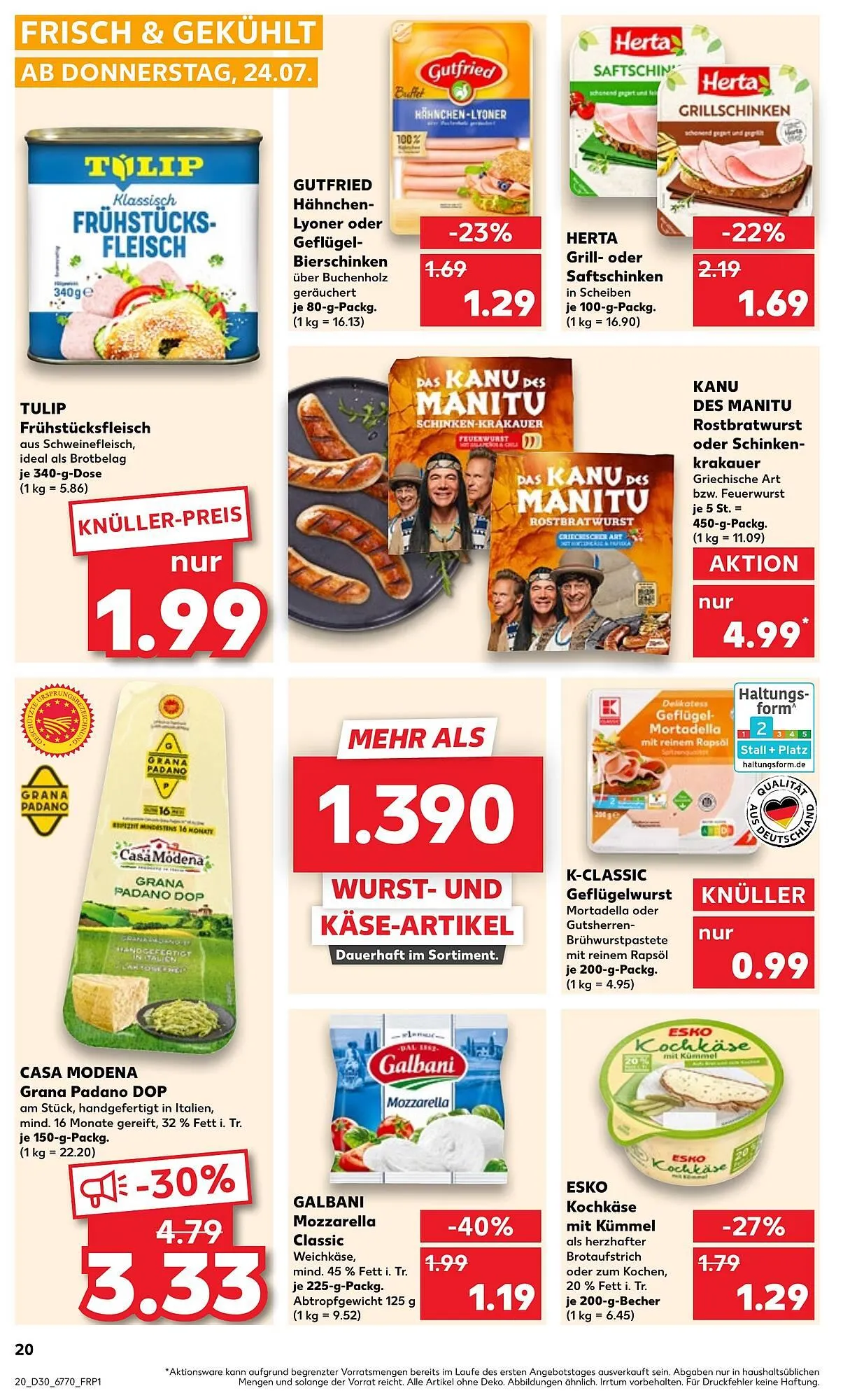 Kaufland Prospekt von 24. Juli bis 30. Juli 2025 - Prospekt seite 20