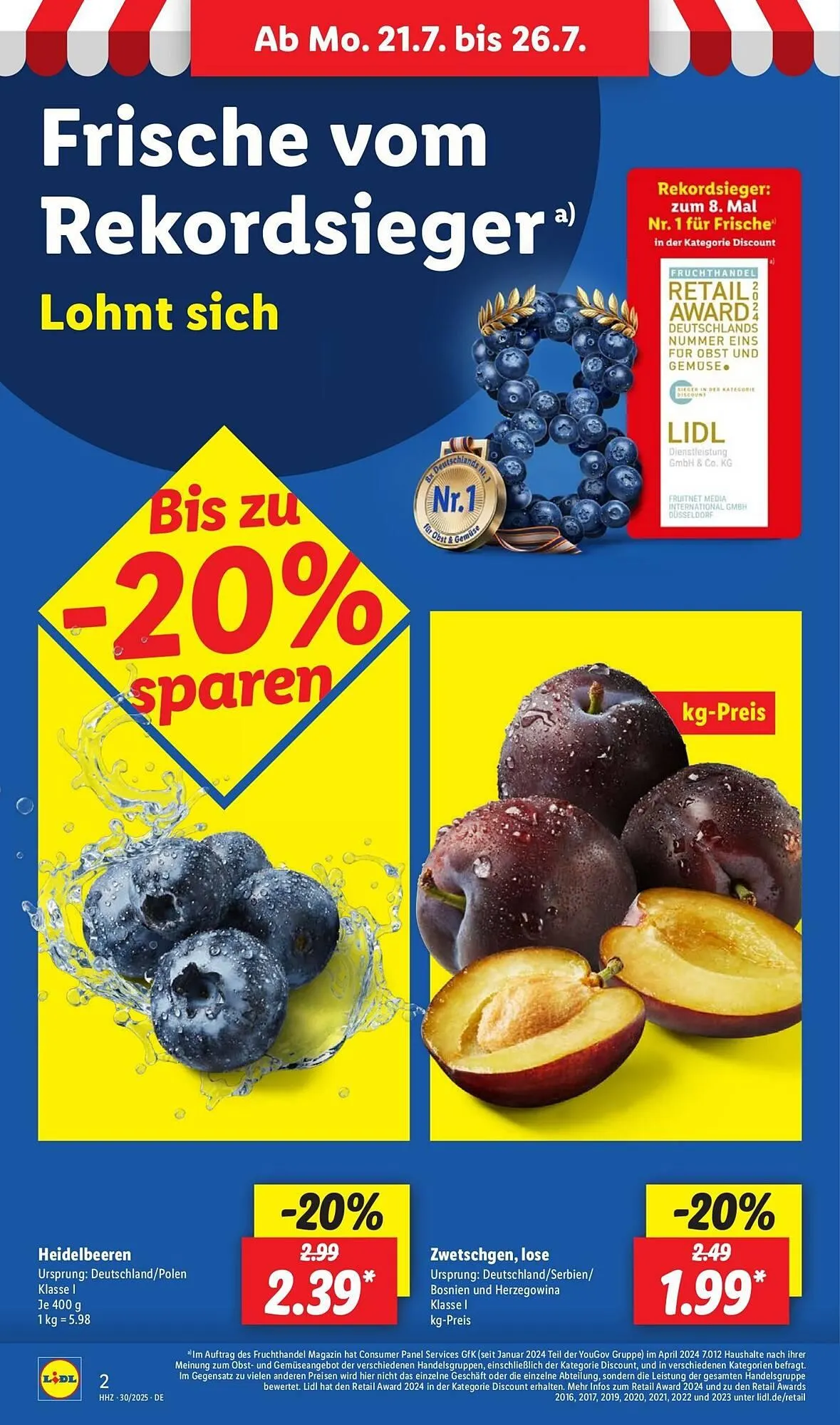 Lidl Prospekt von 28. Juli bis 2. August 2025 - Prospekt seite 2