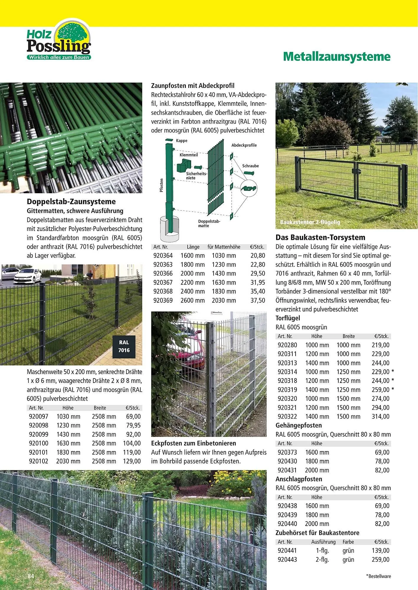 Holz Possling Prospekt von 1. April bis 31. Juli 2026 - Prospekt seite 84