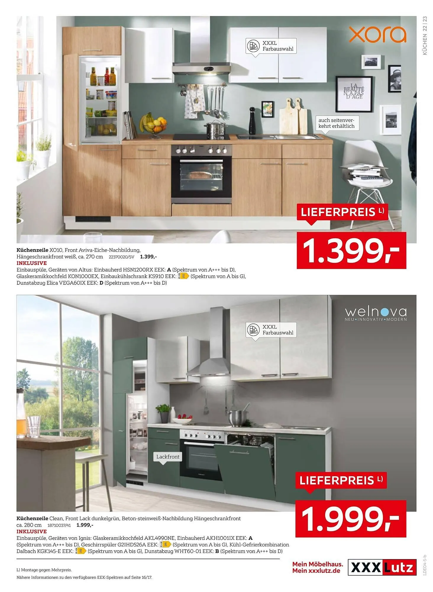 XXXLutz Prospekt von 31. März bis 13. April 2025 - Prospekt seite 23