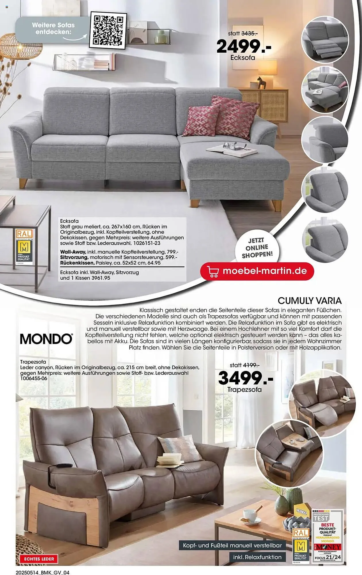 Möbel Martin Prospekt von 14. Mai bis 27. Mai 2025 - Prospekt seite 4