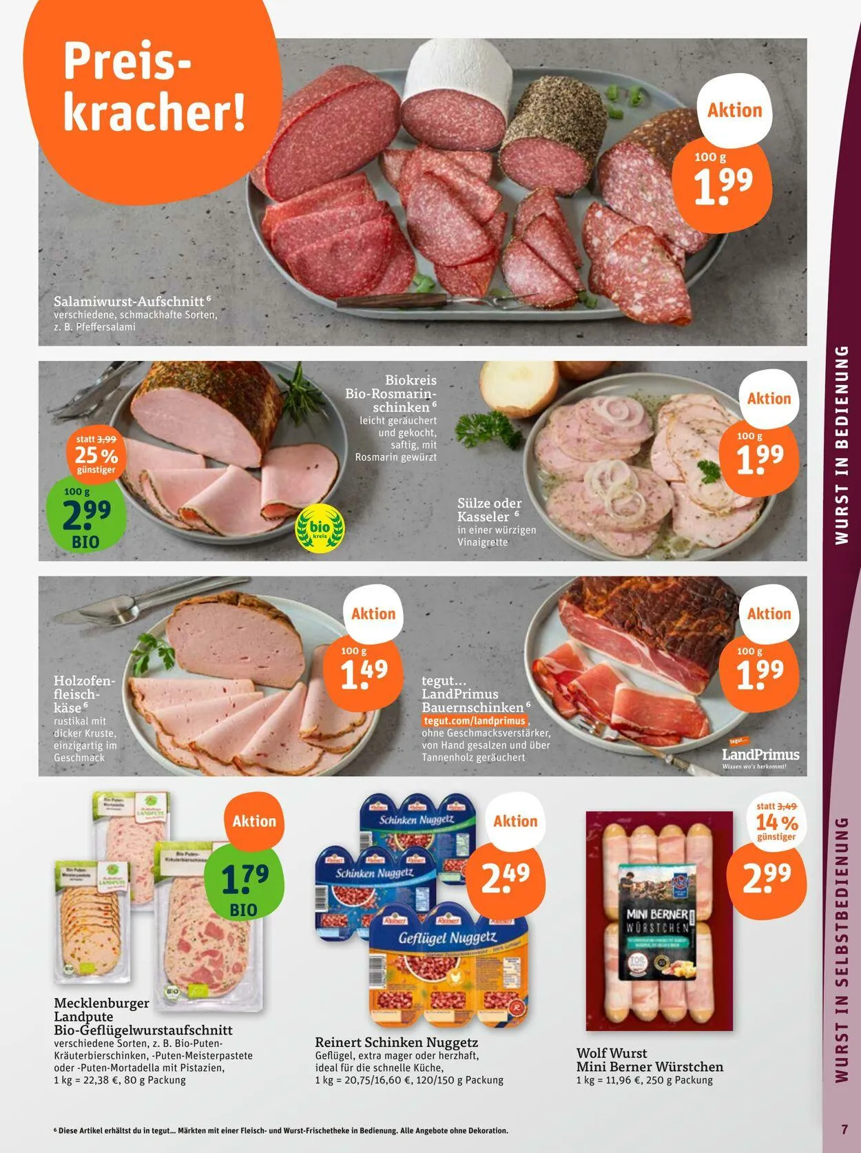 Tegut Aktueller Prospekt von 30. Juni bis 6. Juli 2025 - Prospekt seite 9