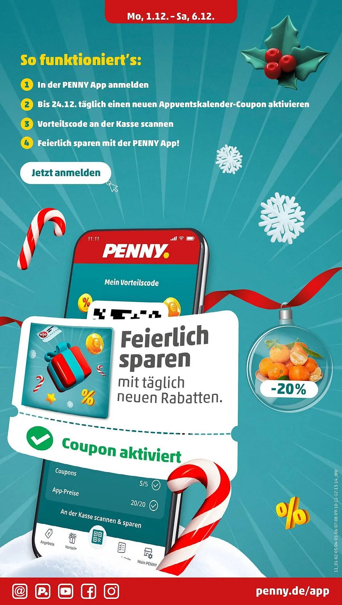 PENNY Prospekt von 1. Dezember bis 6. Dezember 2025 - Prospekt seite 13