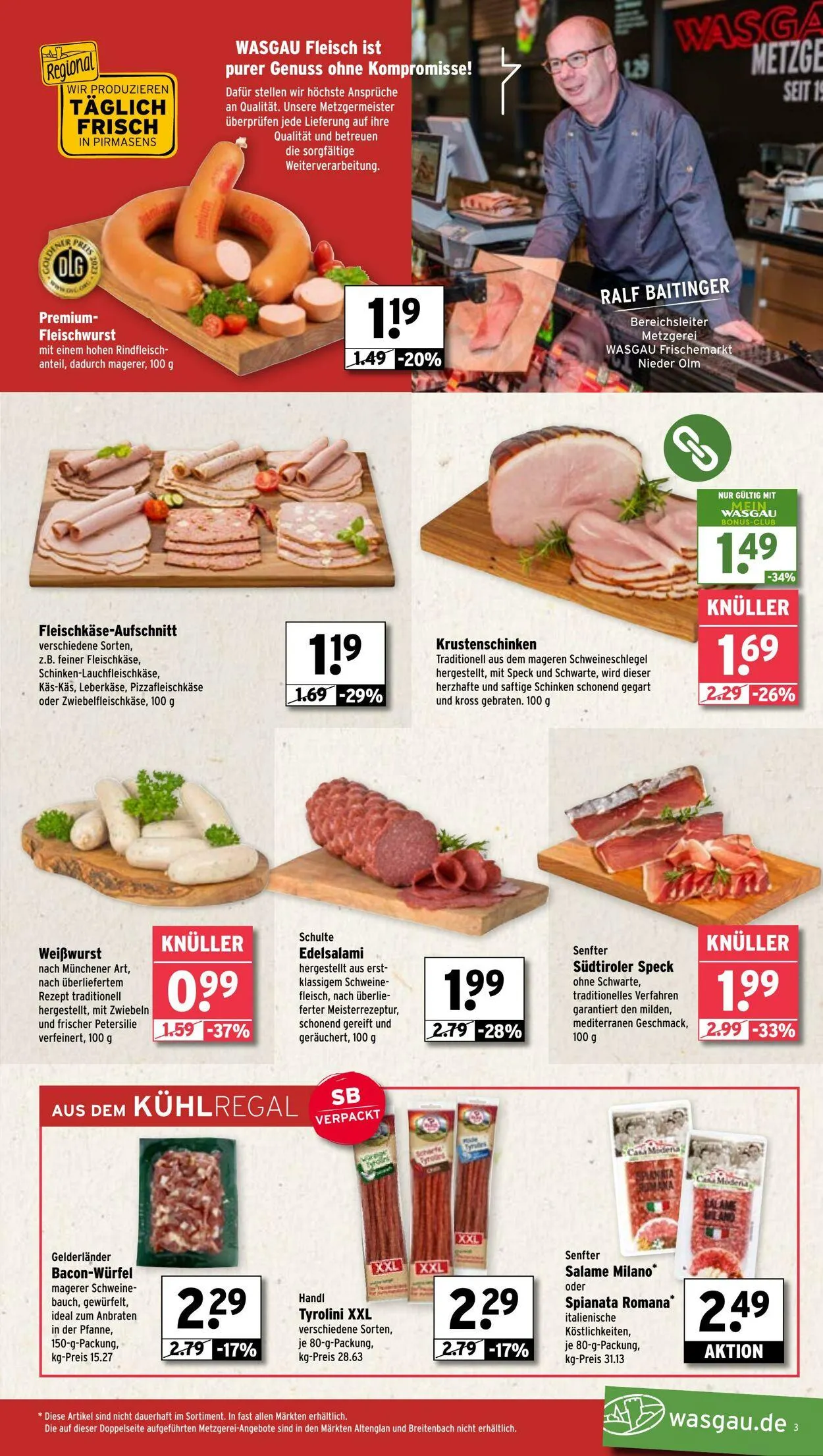 Wasgau von 16. Juni bis 21. Juni 2025 - Prospekt seite 3