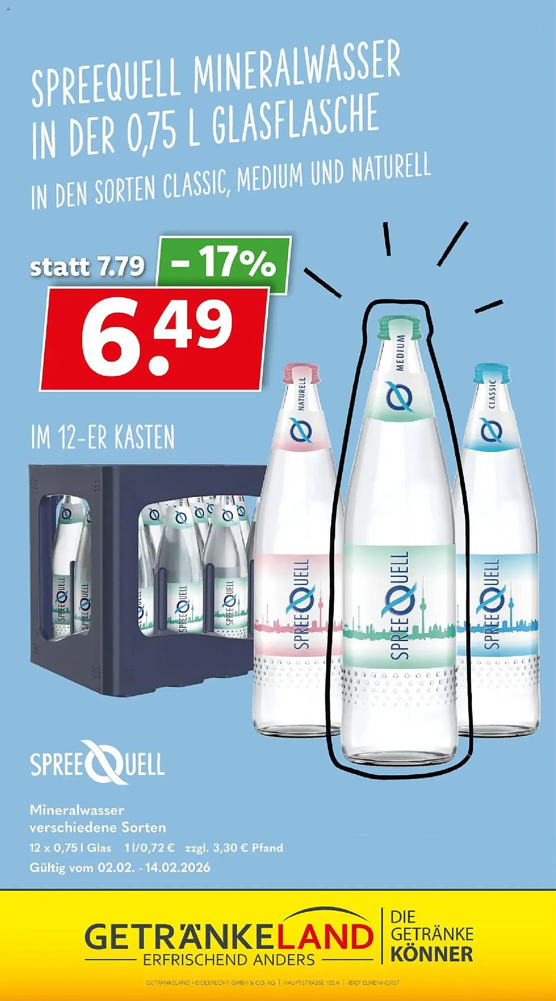 Getränkeland Prospekt von 2. Februar bis 14. Februar 2026 - Prospekt seite 7