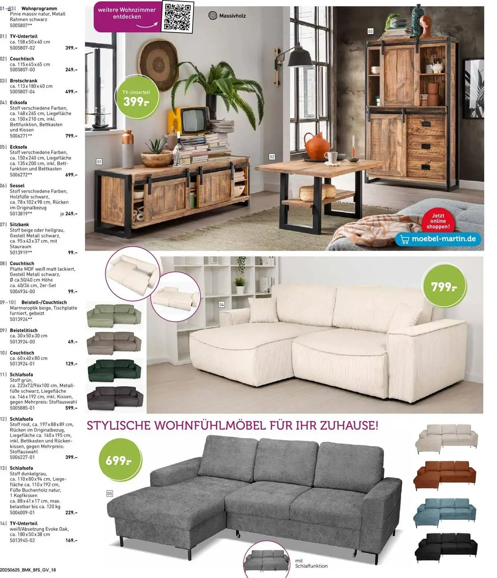 Möbel Martin Prospekt von 25. Juni bis 15. Juli 2025 - Prospekt seite 18