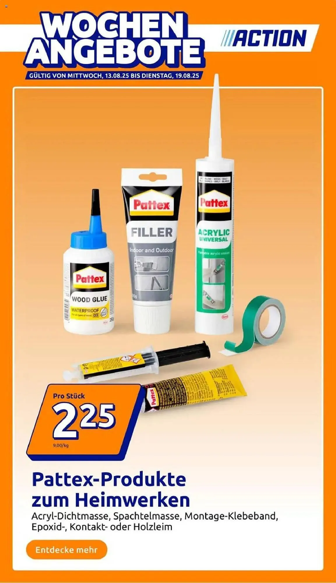 Action Prospekt von 13. August bis 19. August 2025 - Prospekt seite 1