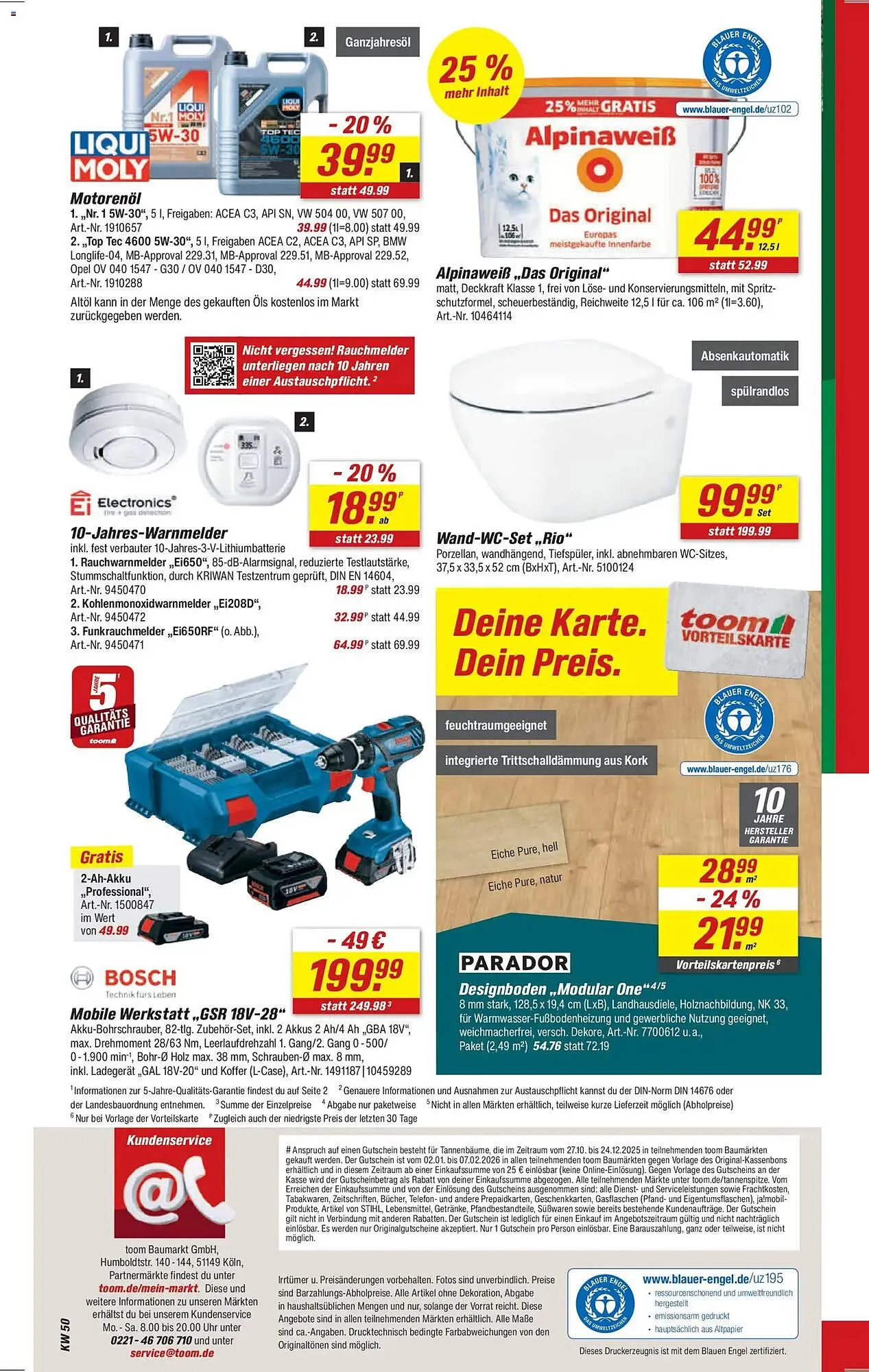 Toom Baumarkt Prospekt von 1. Dezember bis 24. Dezember 2025 - Prospekt seite 12
