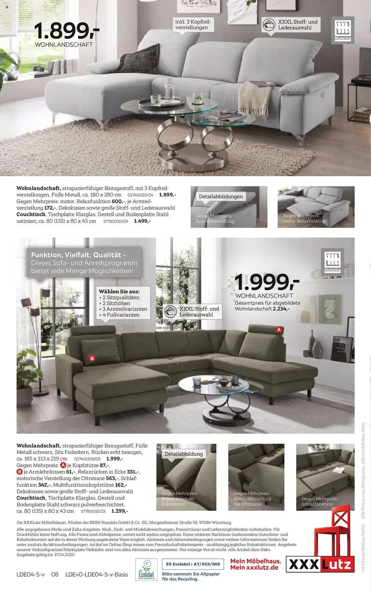 XXXLutz Prospekt von 13. April bis 27. April 2025 - Prospekt seite 8