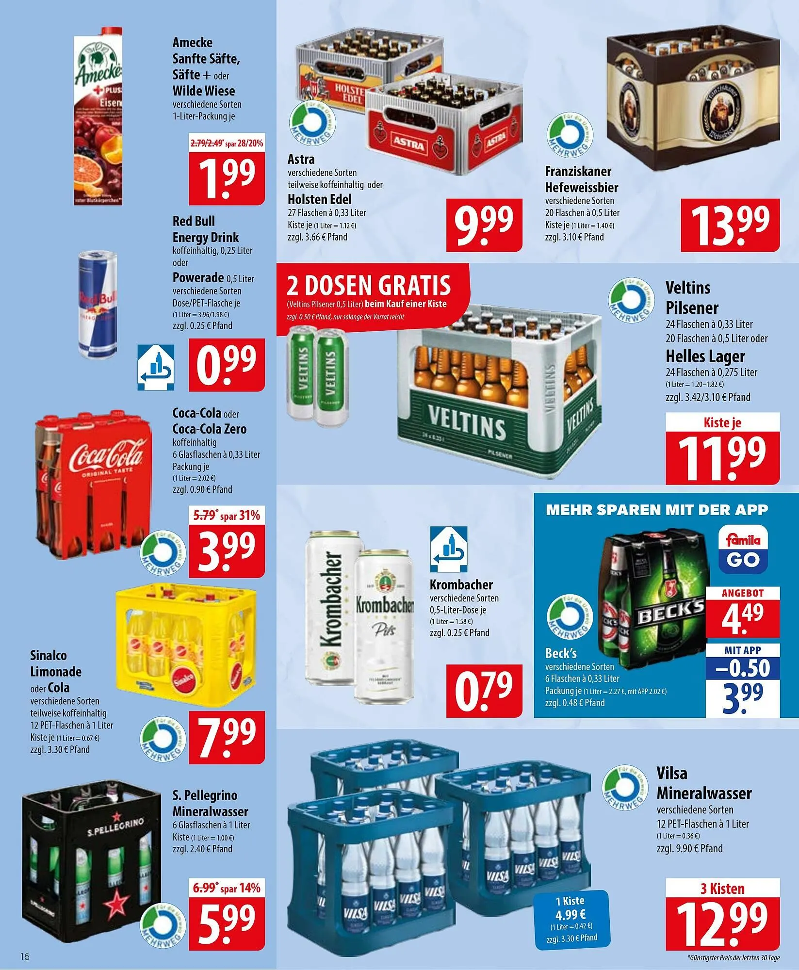 Famila Nord Ost Prospekt von 13. April bis 18. April 2026 - Prospekt seite 16