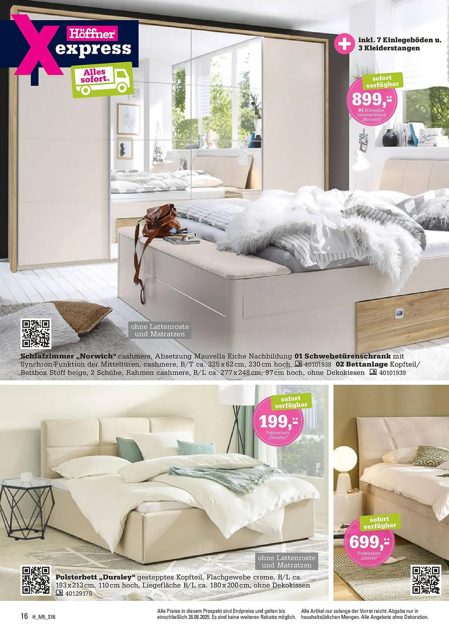 Höffner Prospekt von 12. August bis 26. August 2025 - Prospekt seite 16