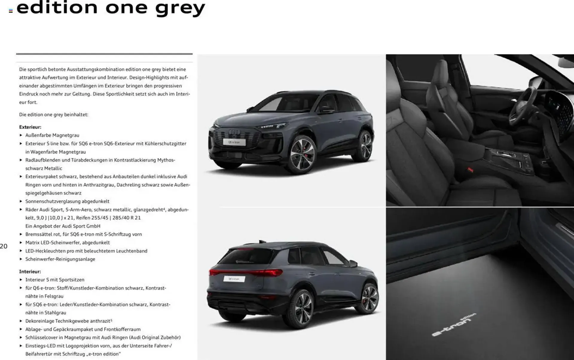 Audi Prospekt von 2. Januar bis 31. Dezember 2025 - Prospekt seite 20