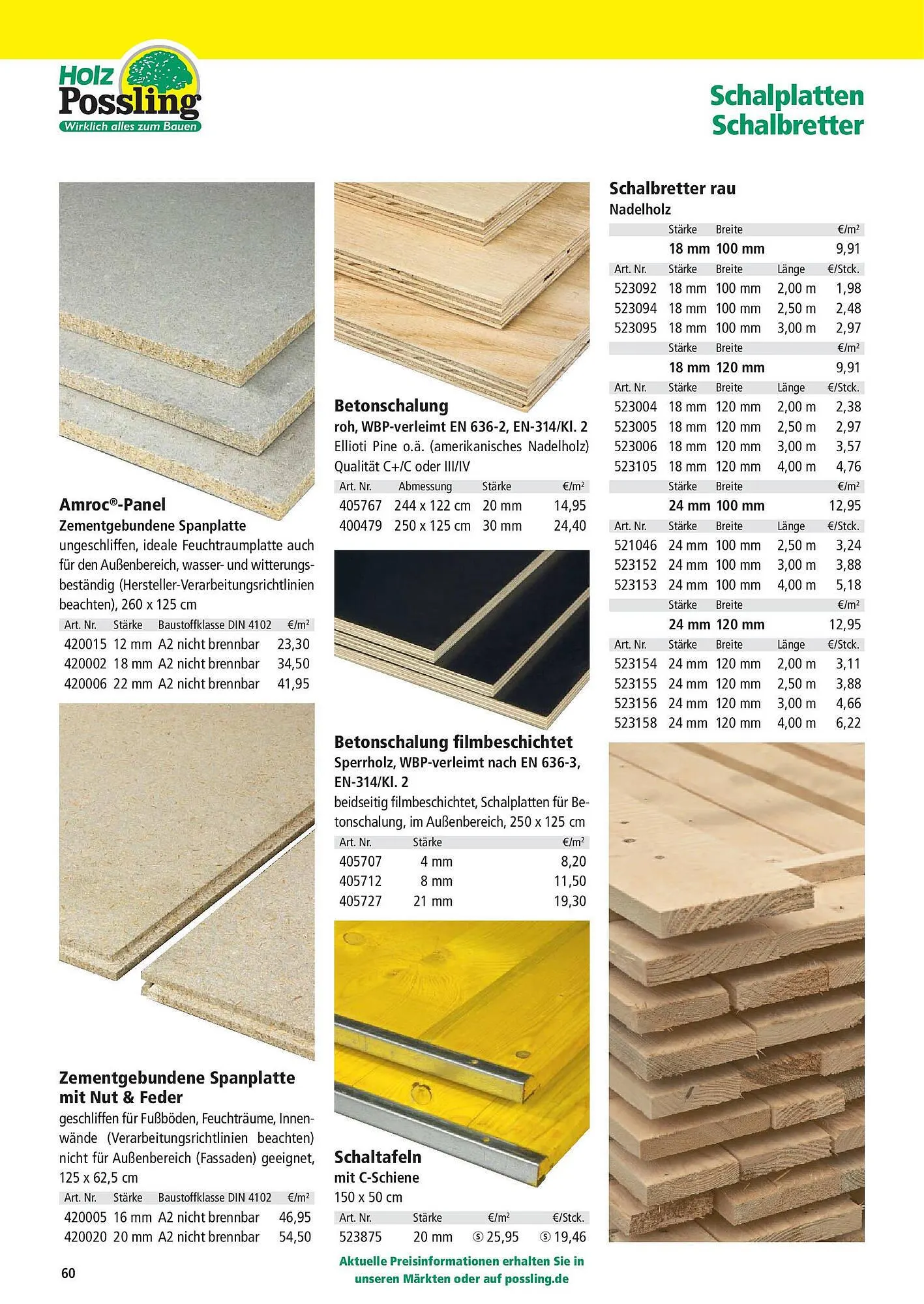 Holz Possling Prospekt von 31. März bis 30. Juni 2025 - Prospekt seite 60
