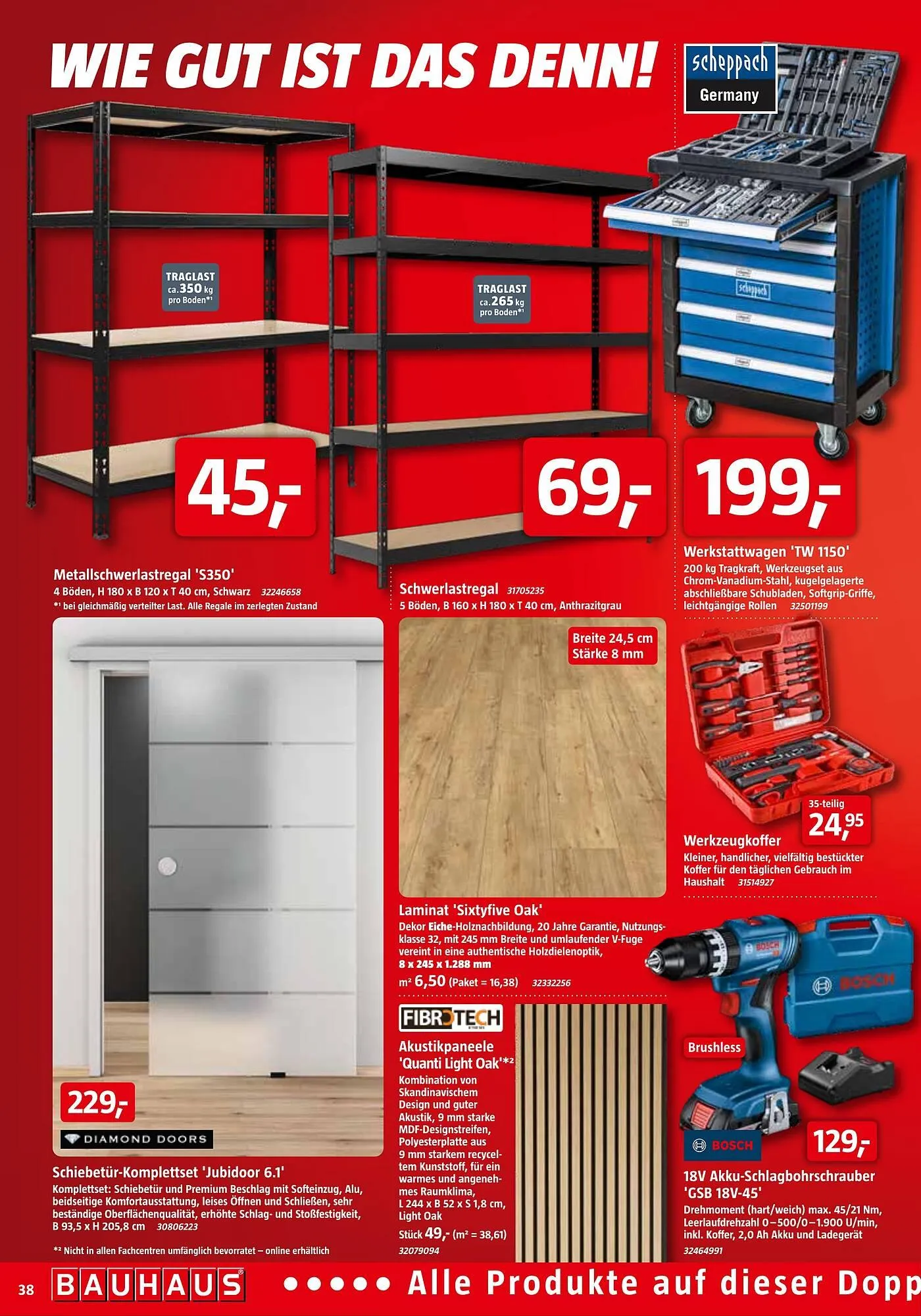 Bauhaus Prospekt von 1. November bis 29. November 2025 - Prospekt seite 38