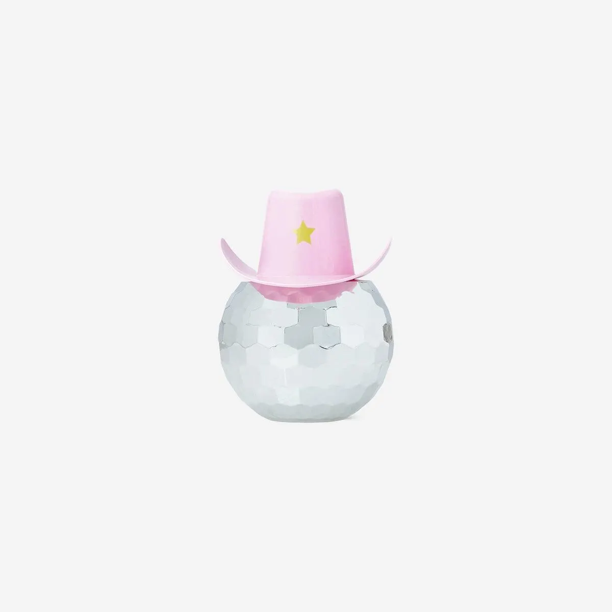 Disco cowboy hat vase - 11 cm