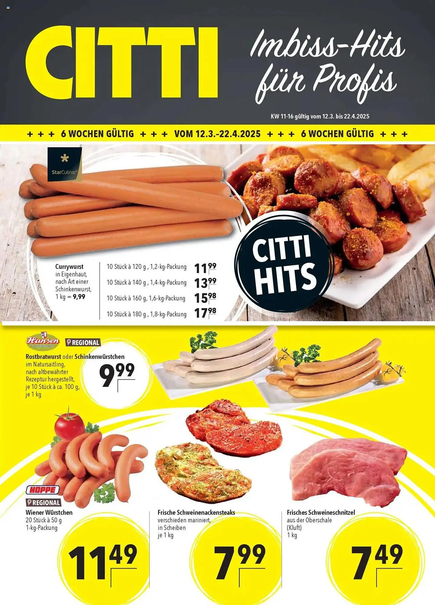 CITTI Markt Prospekt von 12. März bis 22. April 2025 - Prospekt seite 1