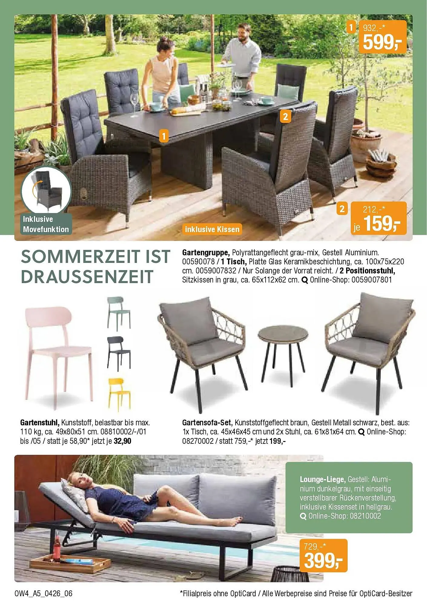 Opti Wohnwelt Prospekt von 1. April bis 18. April 2026 - Prospekt seite 6