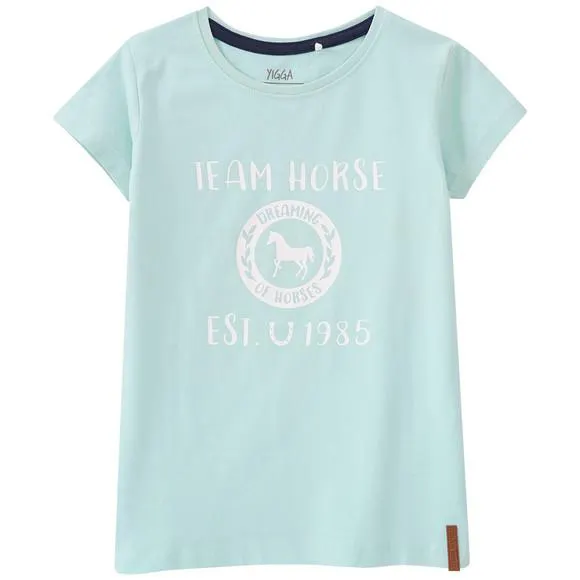 Mädchen T-Shirt mit Pferde-Motiv
