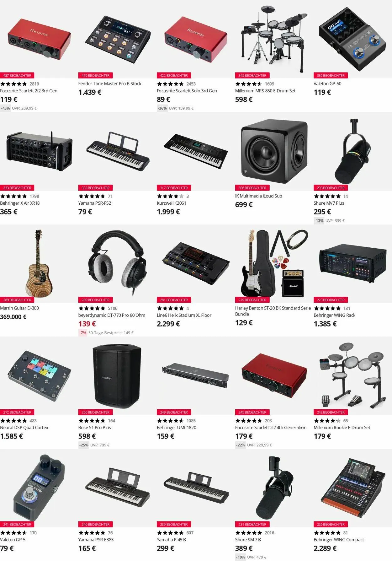 Thomann Aktueller Prospekt von 22. Dezember bis 31. Dezember 2025 - Prospekt seite 4