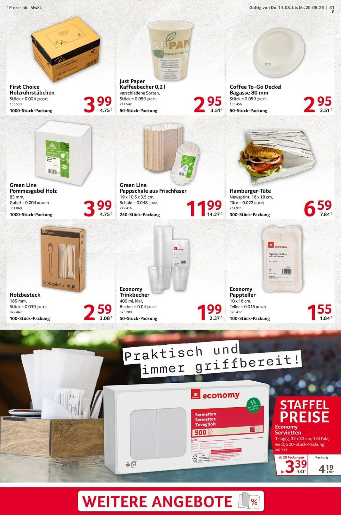 Selgros Prospekt von 14. August bis 20. August 2025 - Prospekt seite 31