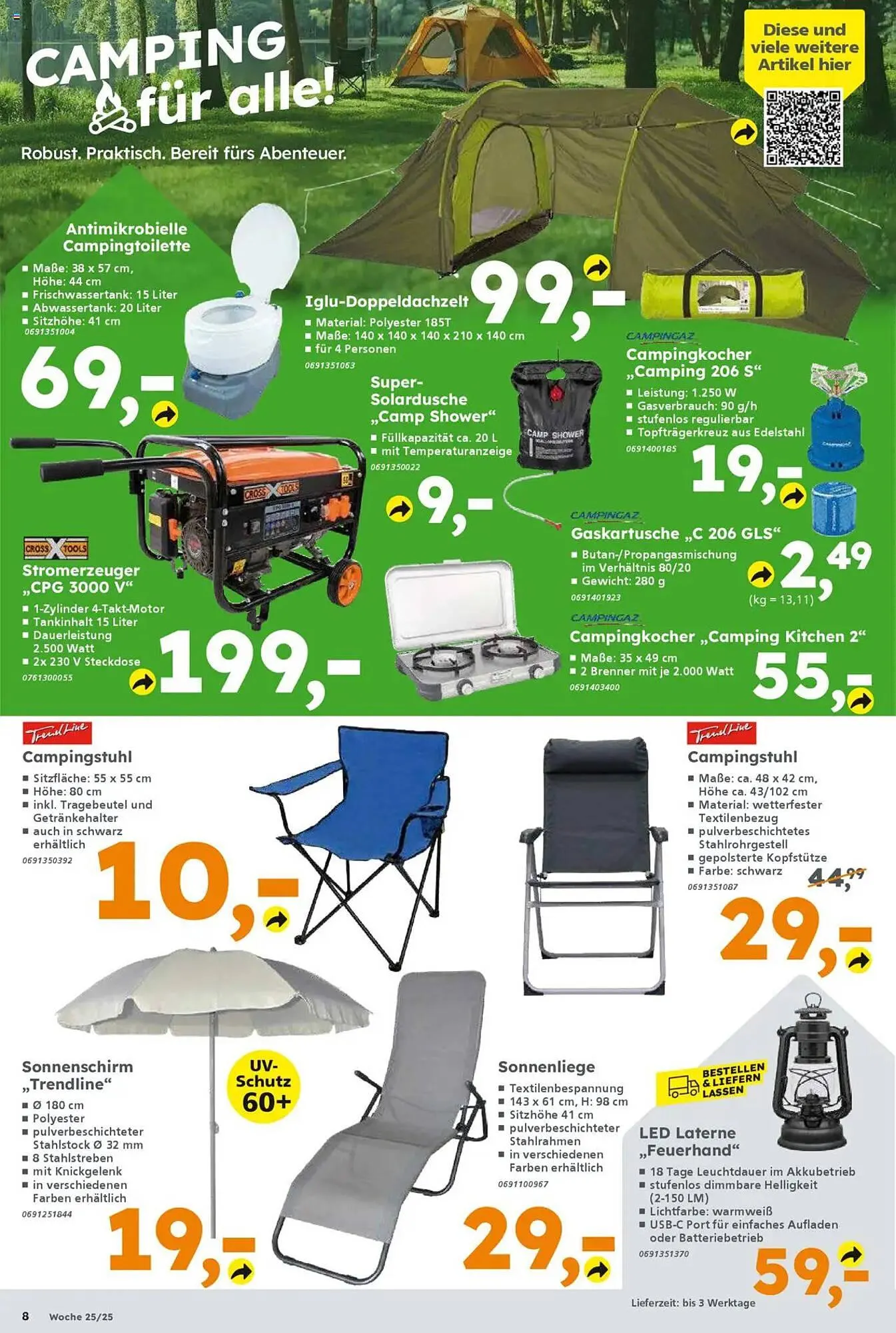 Globus Baumarkt Prospekt von 16. Juni bis 21. Juni 2025 - Prospekt seite 8