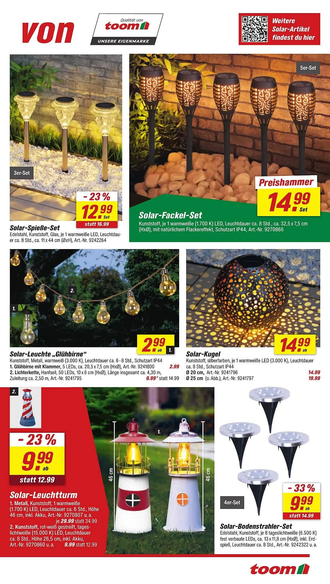 toom Baumarkt Prospekt von 12. Juli bis 18. Juli 2025 - Prospekt seite 9