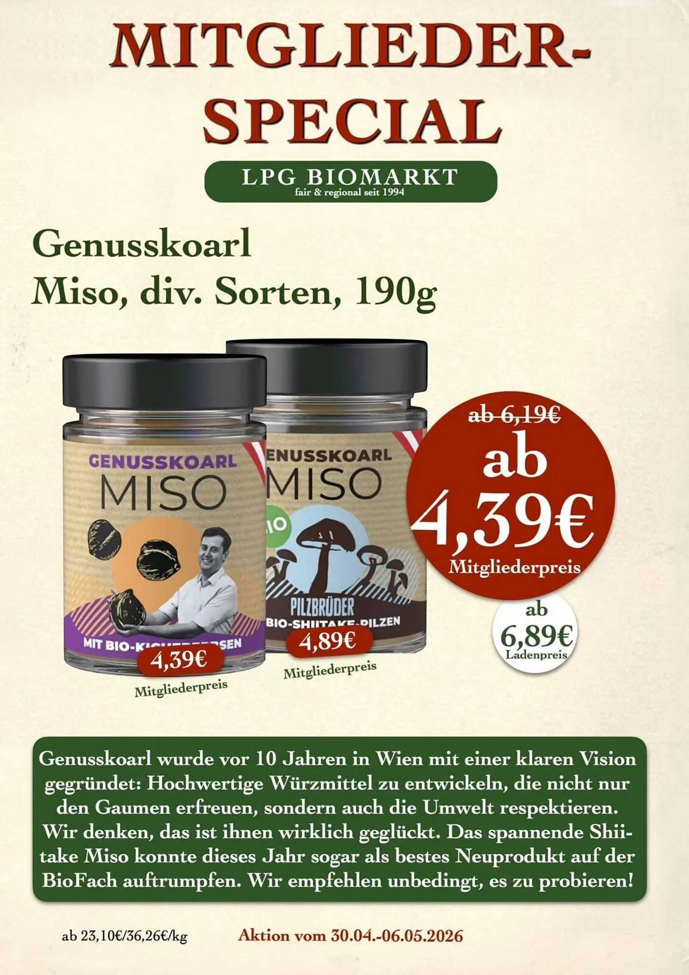 LPG Biomarkt Prospekt von 30. April bis 6. Mai 2026 - Prospekt seite 13