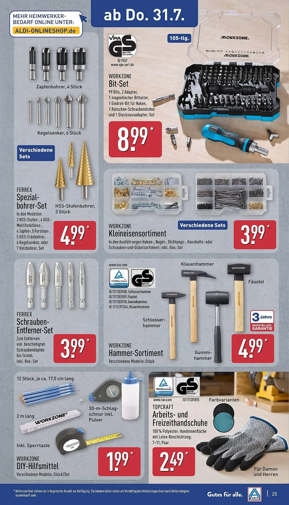 Aldi Nord Prospekt von 28. Juli bis 2. August 2025 - Prospekt seite 25