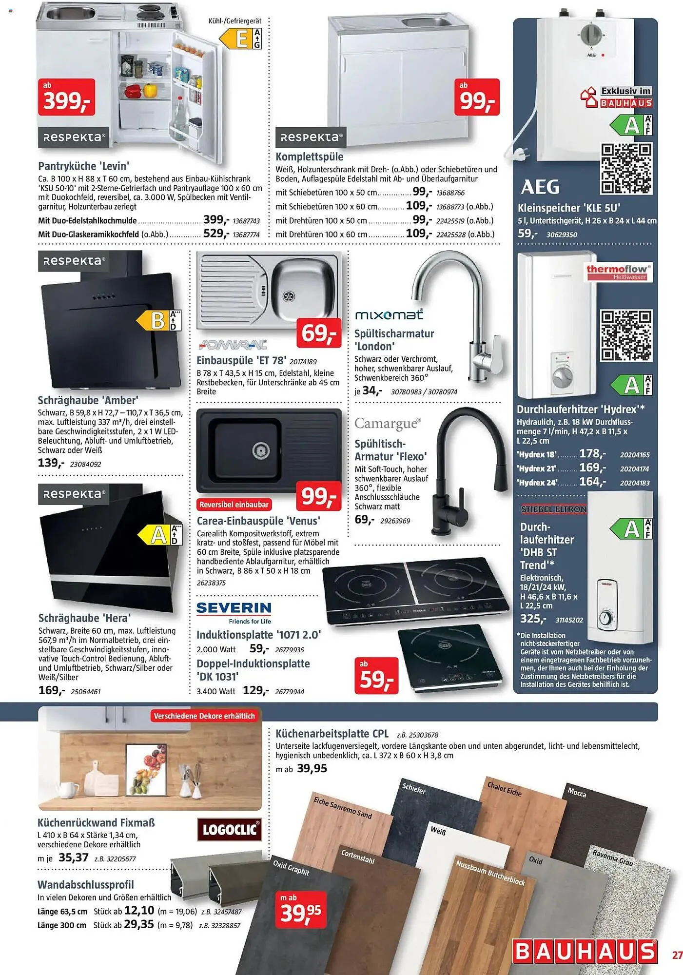 Bauhaus Prospekt von 29. November bis 3. Januar 2026 - Prospekt seite 27