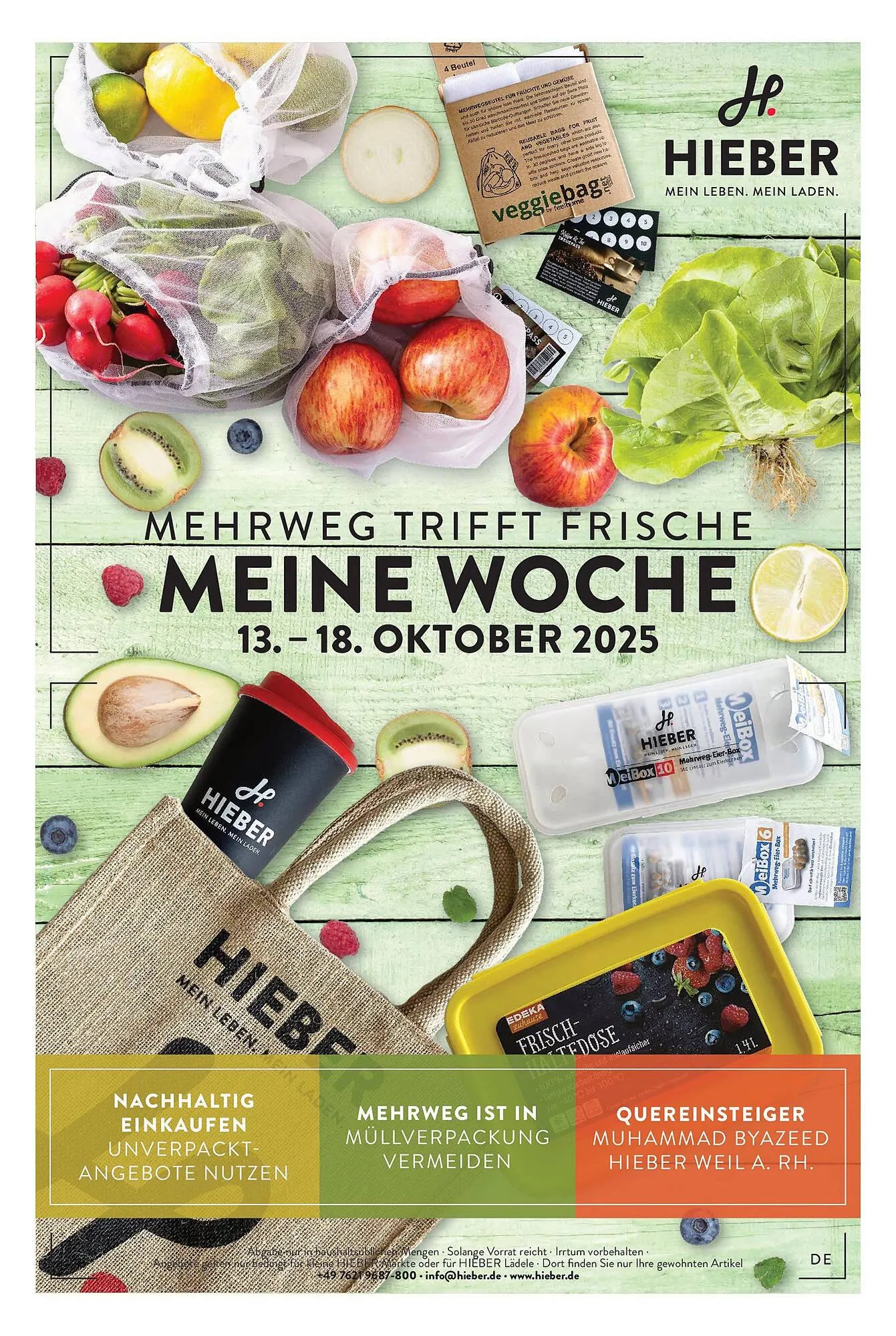 Hieber's Frische Center Prospekt von 12. Oktober bis 18. Oktober 2025 - Prospekt seite 1