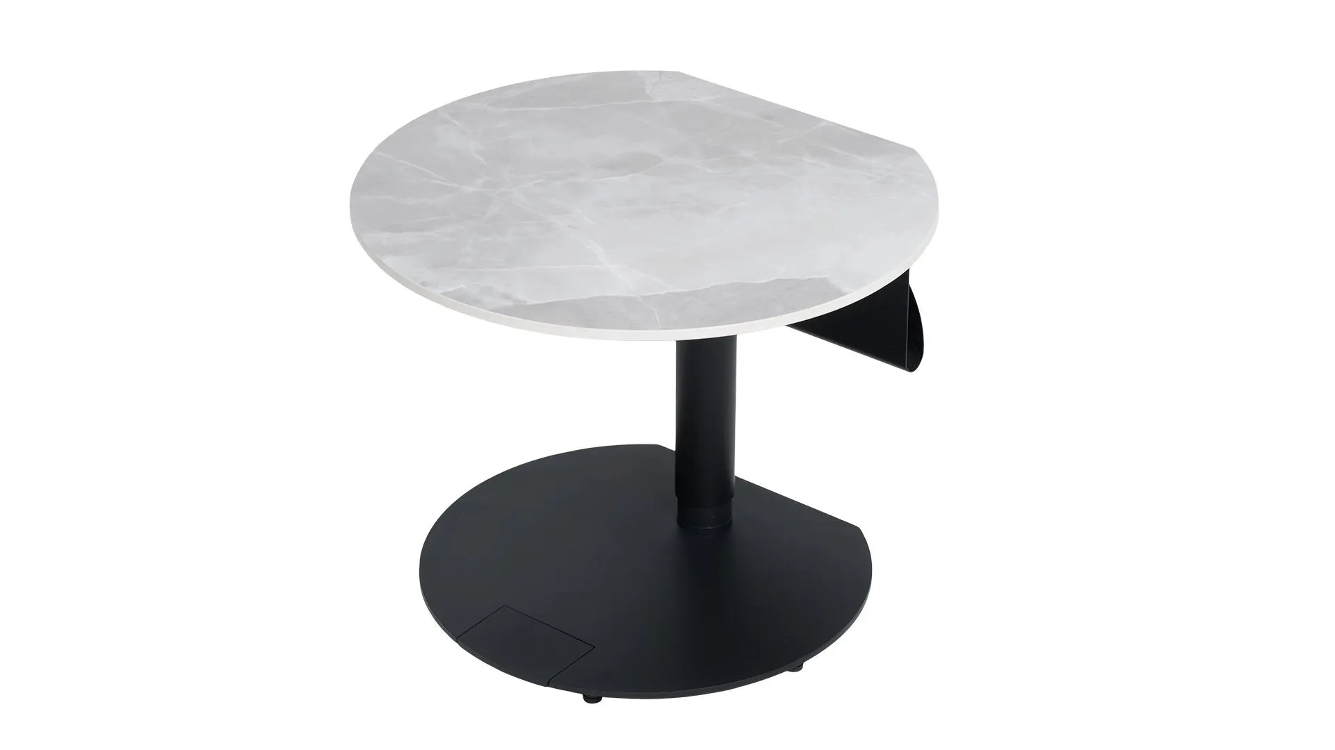 Höhenverstellbarer Keramik Couchtisch Caramico 22 mit Ablage