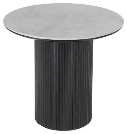 50/50/45 cm Schwarz, Hellgrau rund