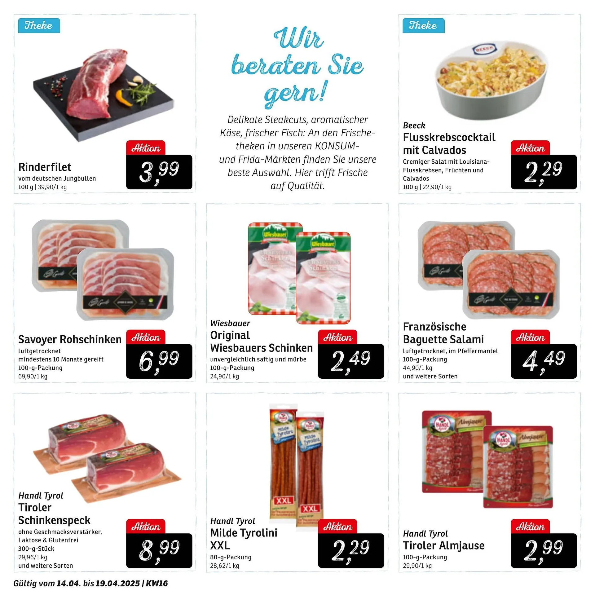 KONSUM Prospekt von 14. April bis 19. April 2025 - Prospekt seite 8