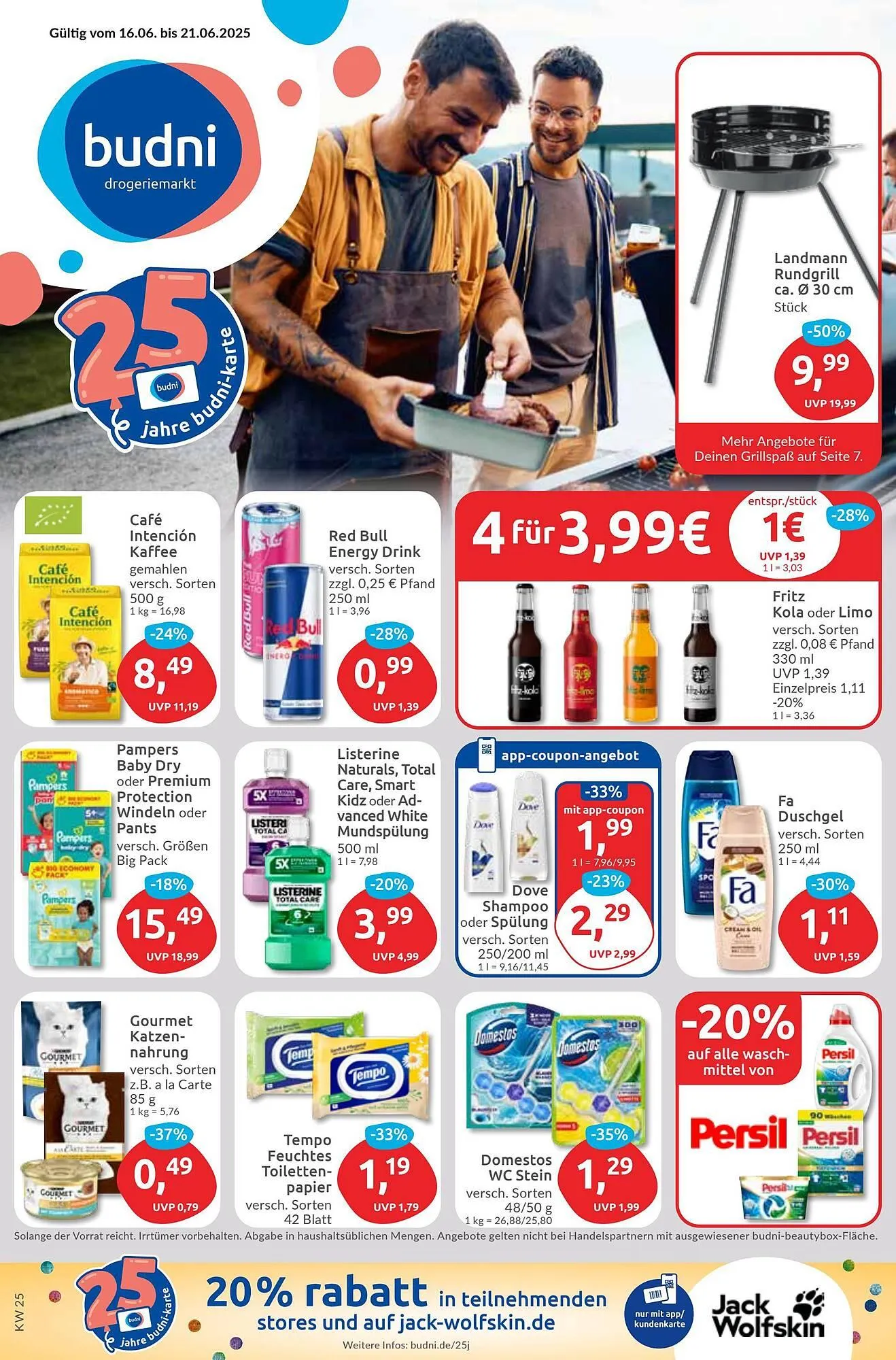 Budni Prospekt von 16. Juni bis 21. Juni 2025 - Prospekt seite 1