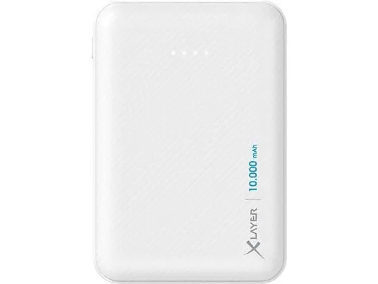 XLAYER Micro Carbon Powerbank 10000 mAh Weiß
