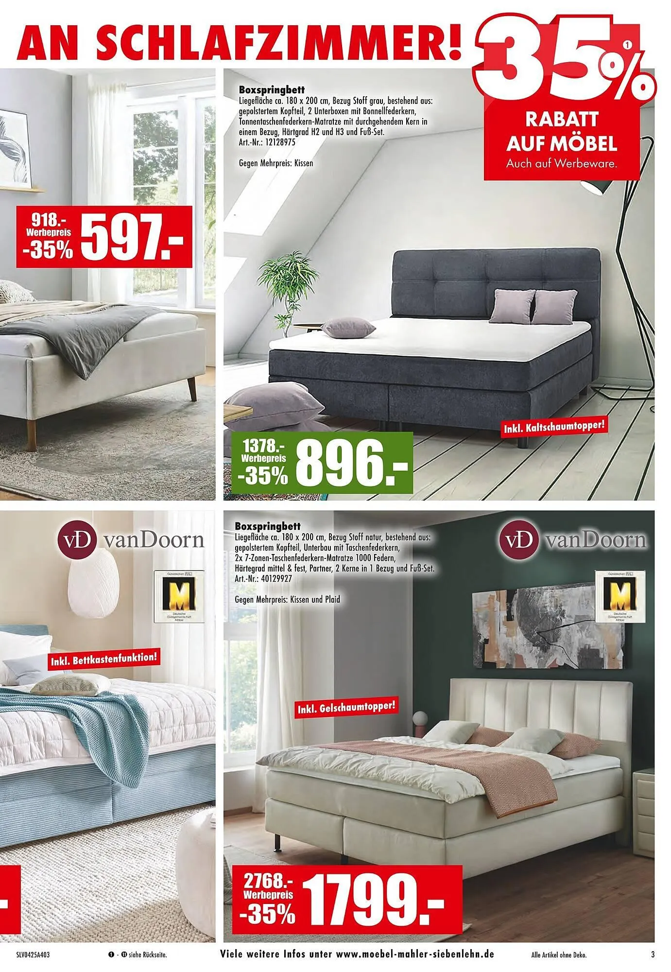 Möbel Mahler Prospekt von 2. April bis 15. April 2025 - Prospekt seite 3