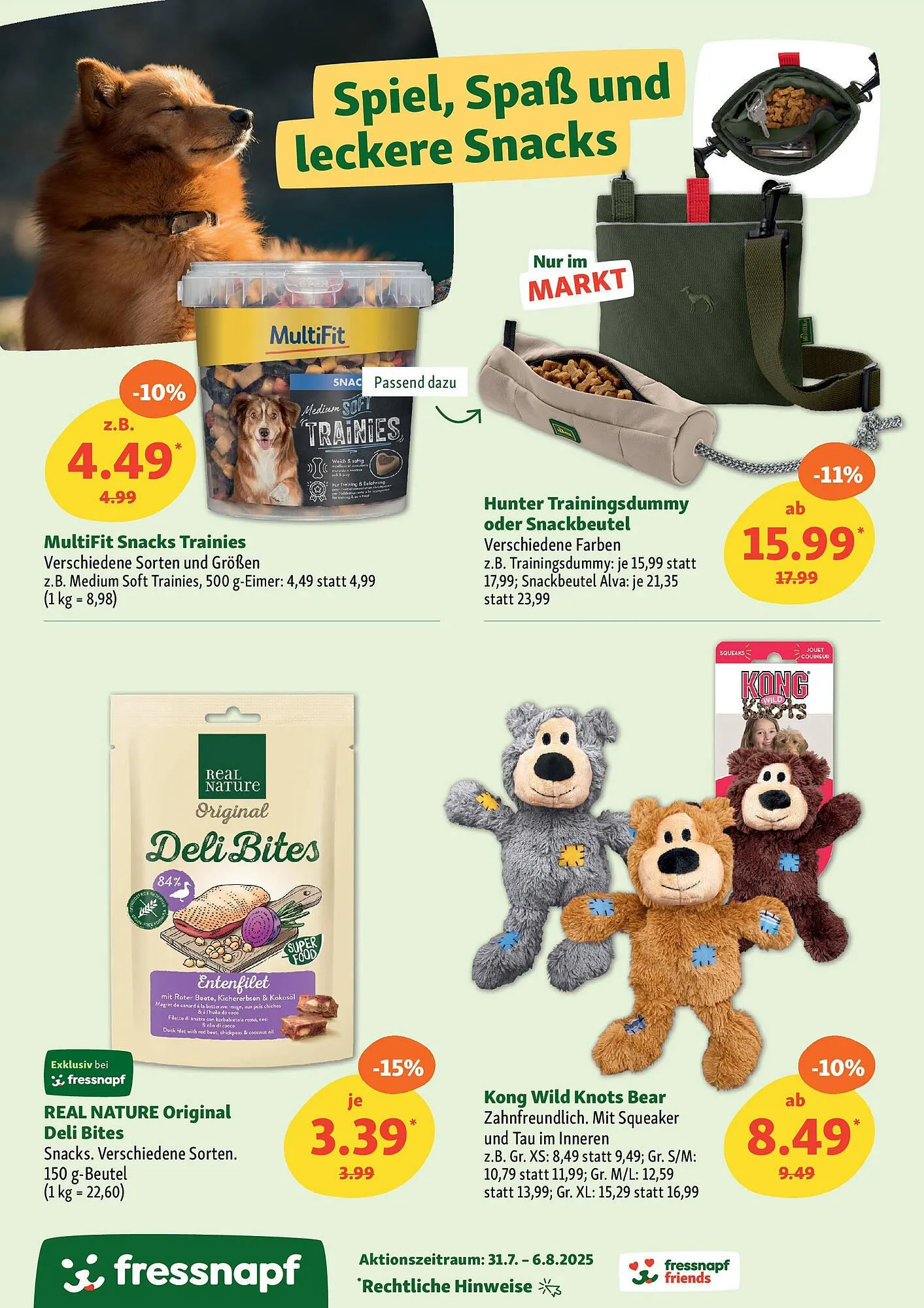 Fressnapf Prospekt von 30. Juli bis 6. August 2025 - Prospekt seite 15