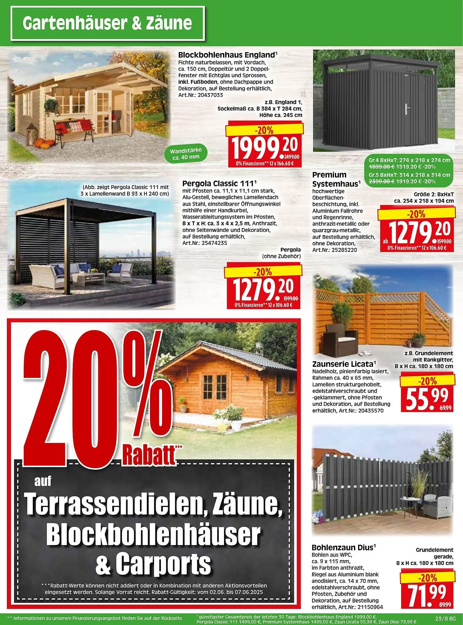 Herkules Baumarkt Prospekt von 2. Juni bis 7. Juni 2025 - Prospekt seite 8