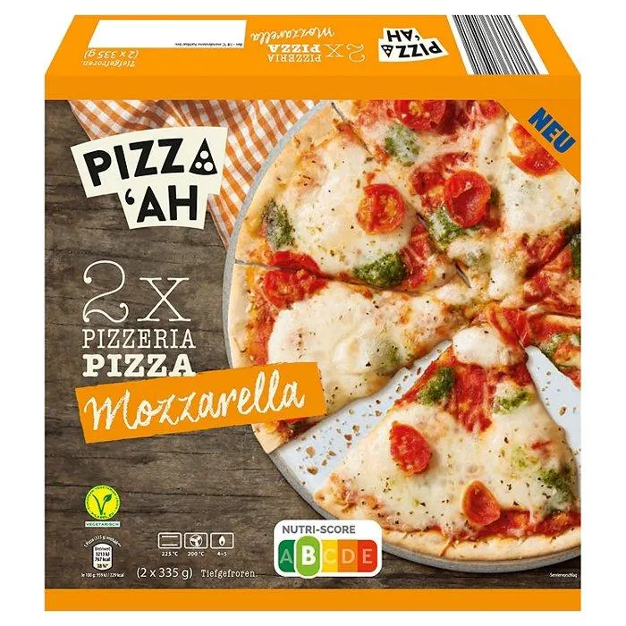 PIZZ‘AH Pizzeria Pizza 710 g, Mozzarella