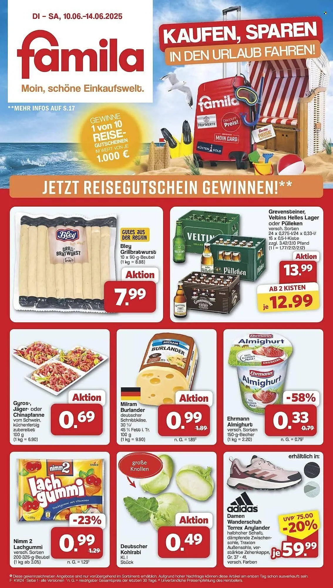 Famila Nord Ost Prospekt von 10. Juni bis 14. Juni 2025 - Prospekt seite 1