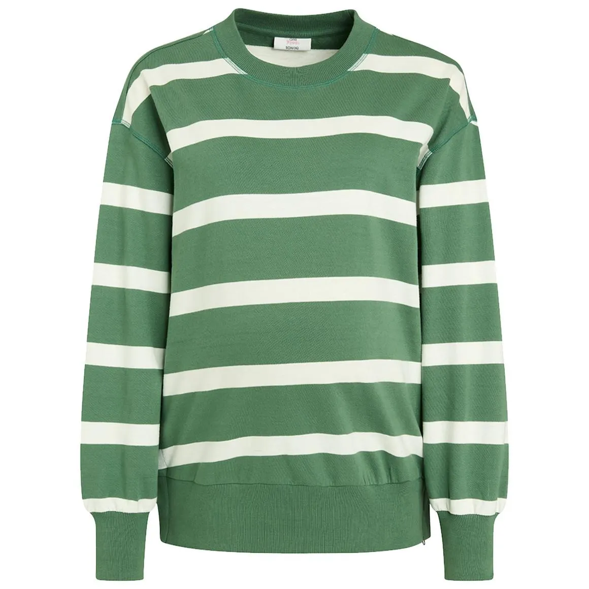 Damen Umstands-Sweatshirt mit Streifen