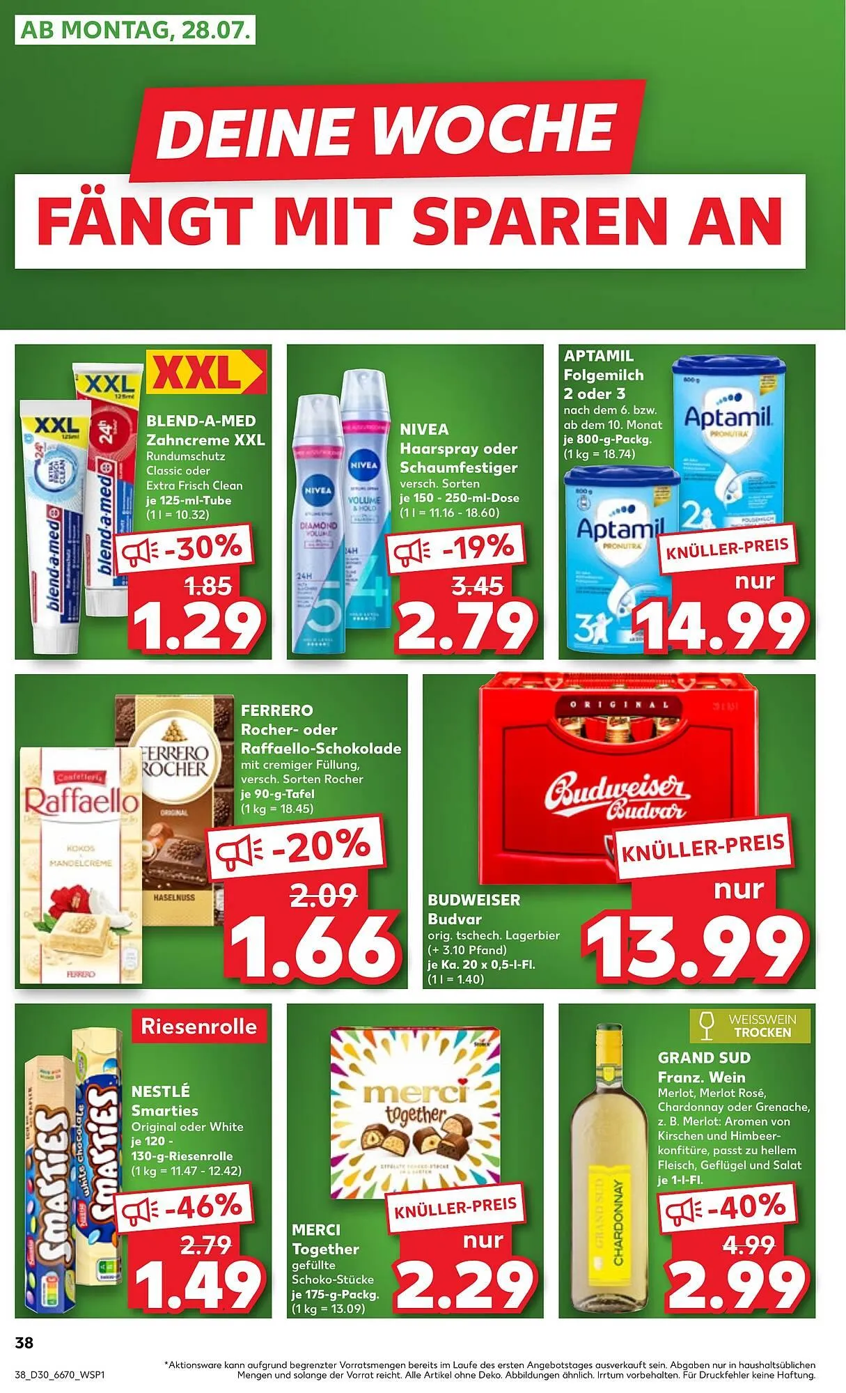 Kaufland Prospekt von 24. Juli bis 30. Juli 2025 - Prospekt seite 38