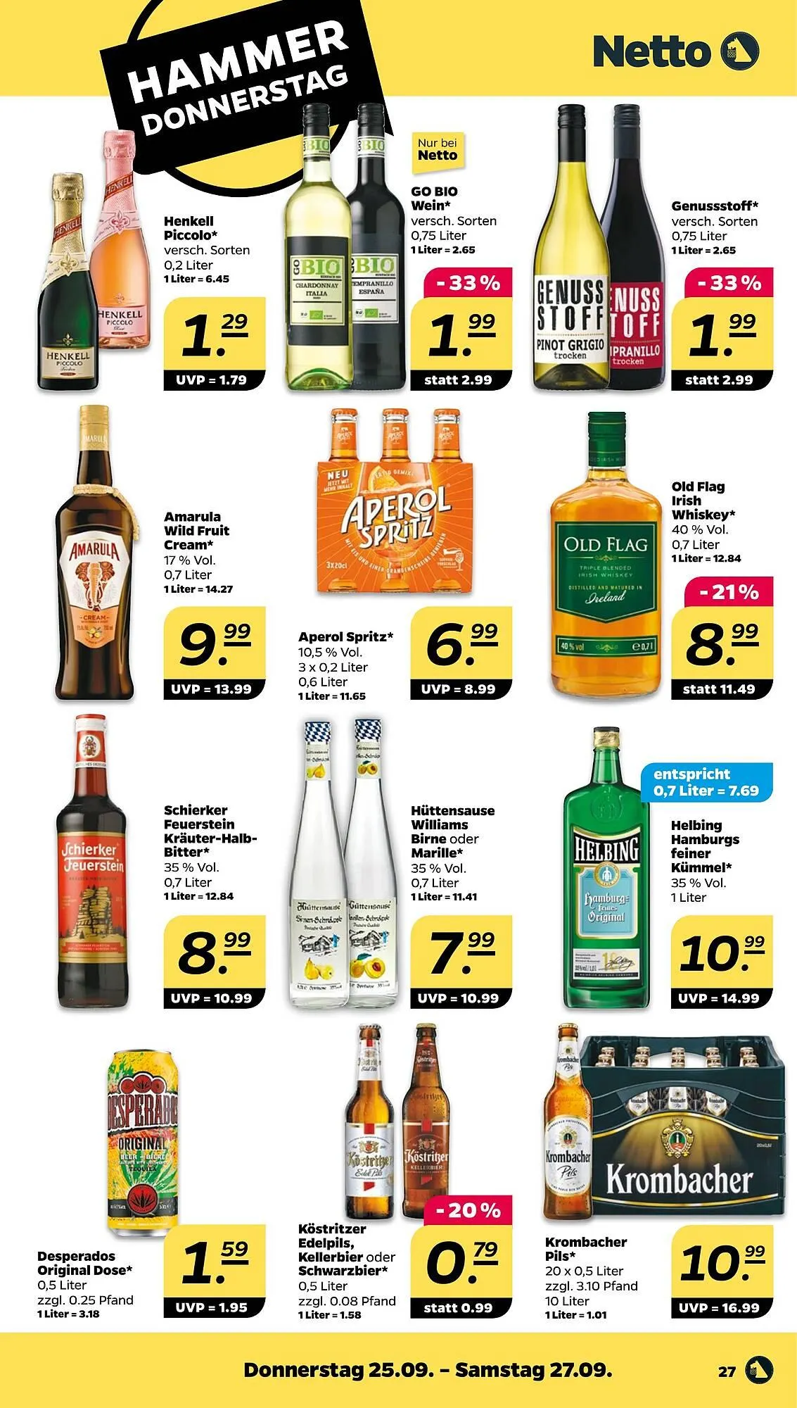 NETTO Prospekt von 22. September bis 27. September 2025 - Prospekt seite 27