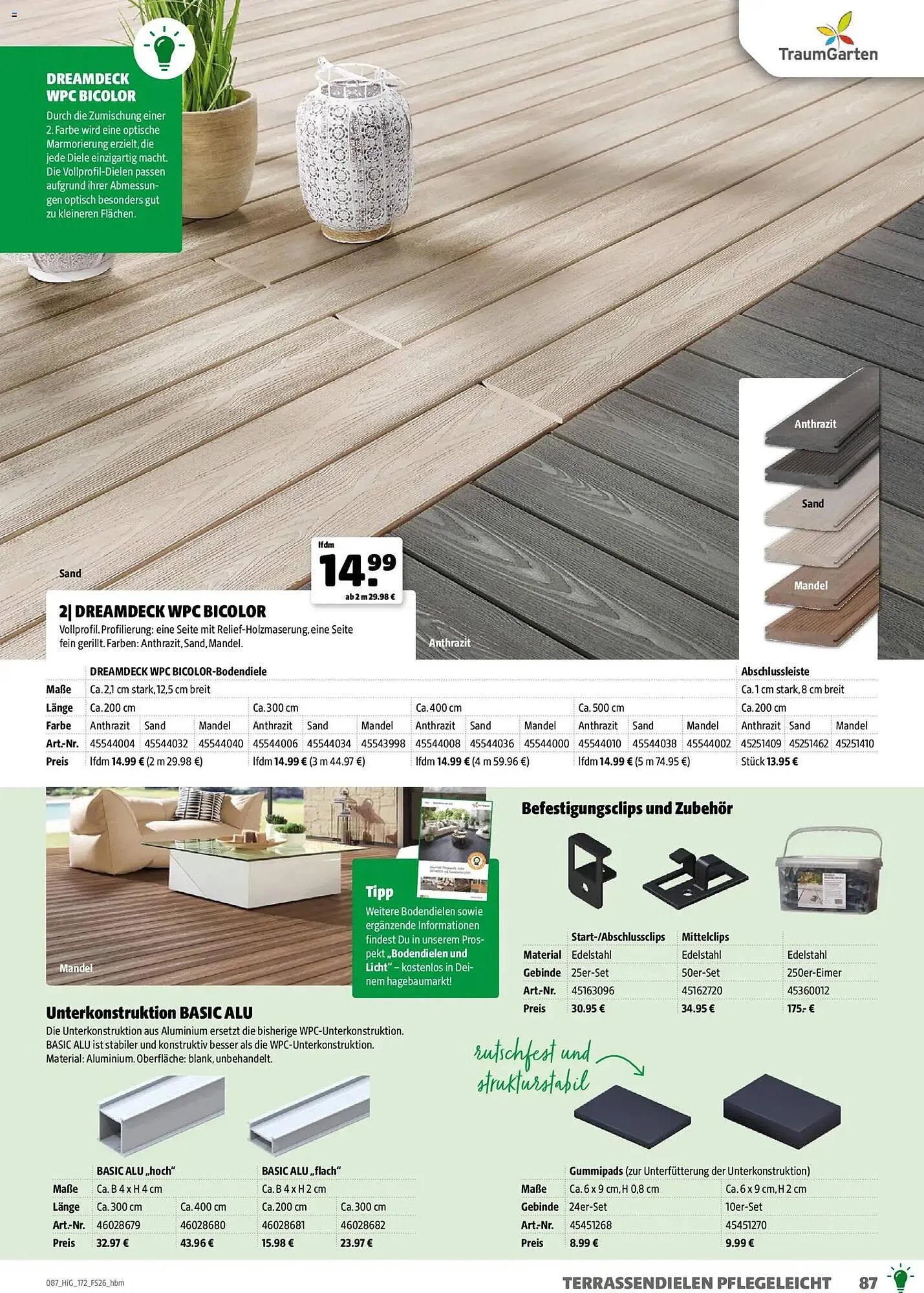 Hagebau Prospekt von 2. März bis 31. Dezember 2026 - Prospekt seite 87