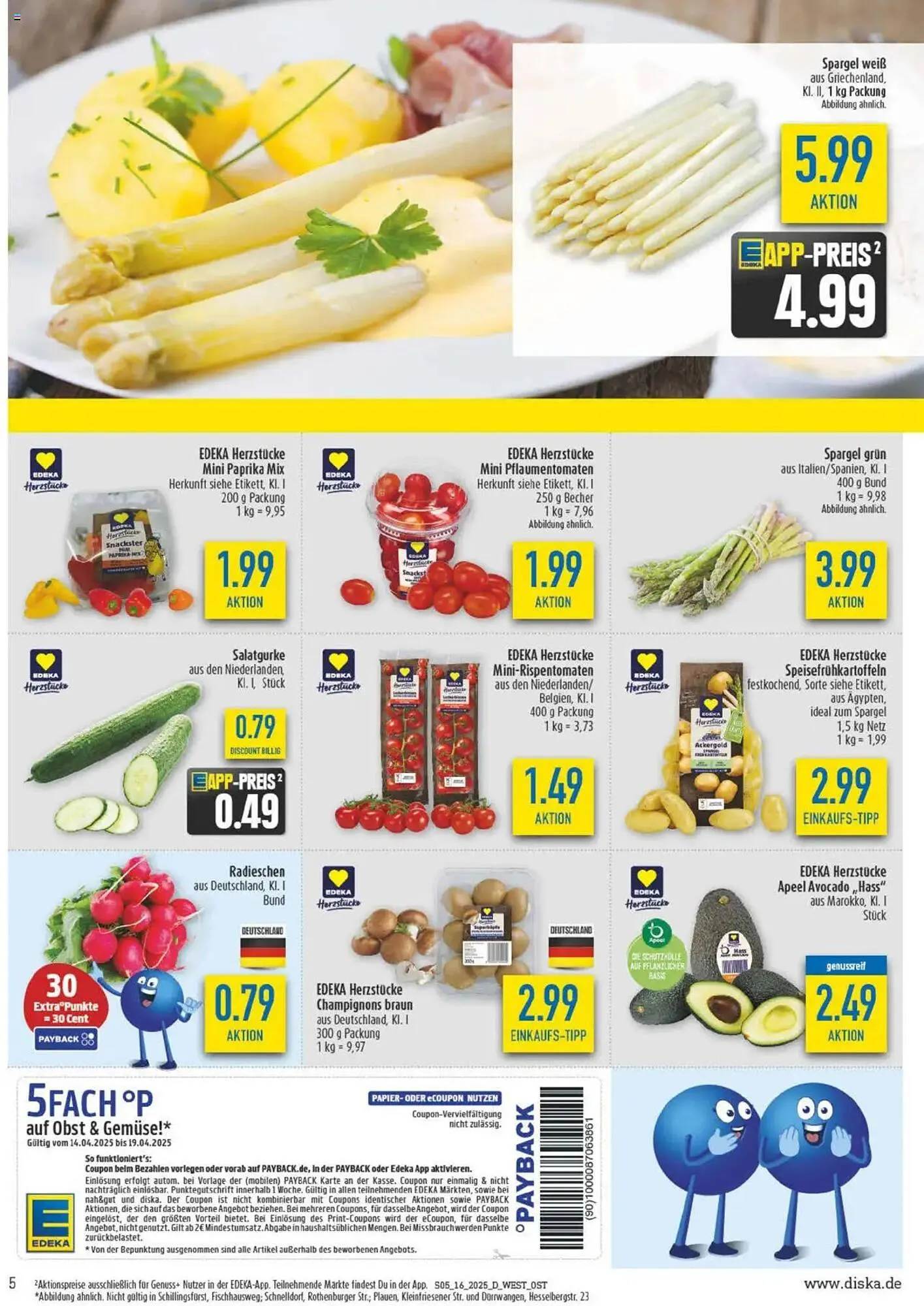 diska Prospekt von 14. April bis 19. April 2025 - Prospekt seite 5